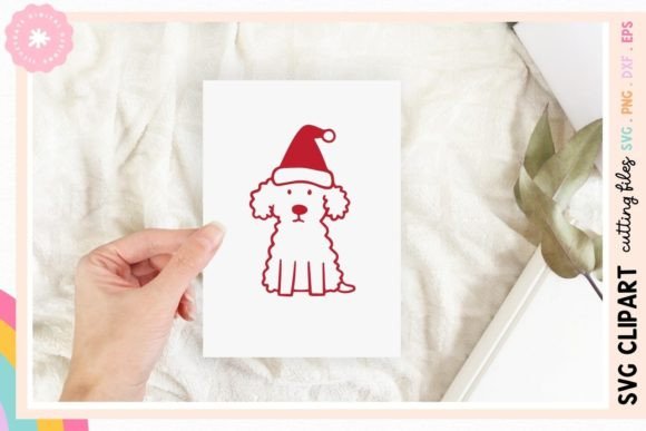 Christmas Dog SVG Cut File Xmas Puppy