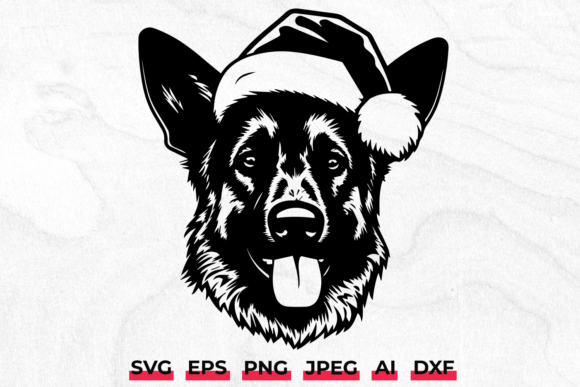 Christmas German Shepherd Dog SVG – Practical Embroidery Review