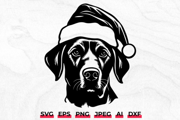 Christmas Labrador Retriever Lab Dog SVG