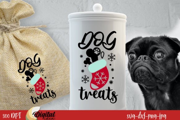 Dog Jar Treat SVG. Christmas Dog SVG – A Designer’s First Take
