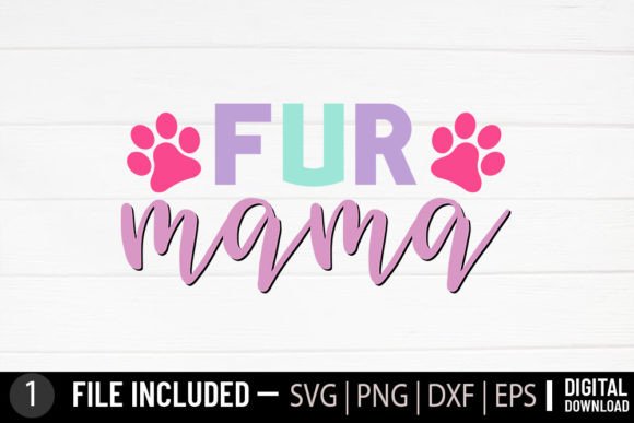 Fur Mama - Dog Svg. Design Review for Embroidery Projects