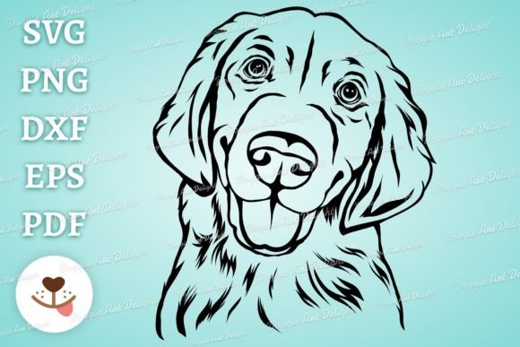 Golden Retriever Dog Svg Png Cut File