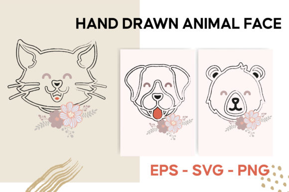 Hand Drawn Animal Faces SVG: A Designer's Review