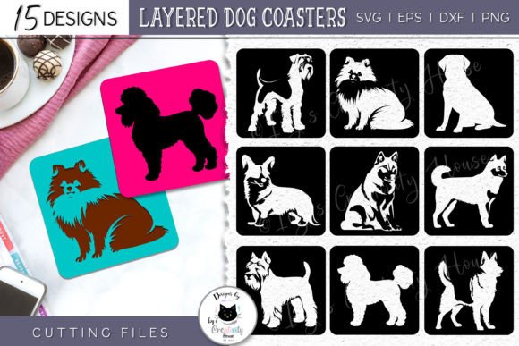 Layered Dog Coasters Dog SVG Bundle Review