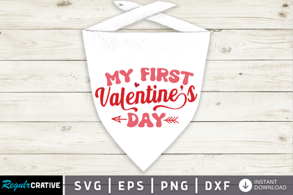 My First Valentine's Day Dog Svg