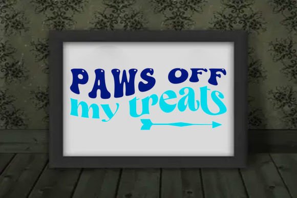 Retro Dog Design, Paws off My Treats