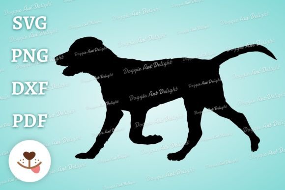 Walking Dog Svg Png Labrador Retriever